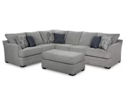 Naples Gray Ottoman 8 Naples Gray Ottoman -Broyhill 810451015 810451016 810451017