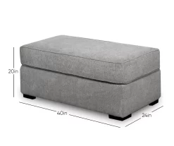 Naples Gray Ottoman 9 Naples Gray Ottoman -Broyhill 810451017 9