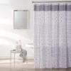 Sonoma Gray Medallion Fabric Shower Curtain
