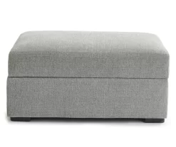 Parkdale Silver Storage Ottoman