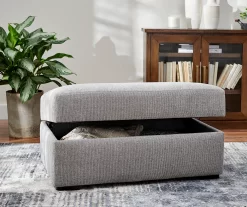 Parkdale Silver Storage Ottoman 11 Parkdale Silver Storage Ottoman -Broyhill 810465150 5