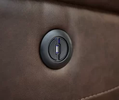 Wellsley Leather Power Reclining Console Loveseat 24 Wellsley Leather Power Reclining Console Loveseat -Broyhill 810469258 810469259 2 2