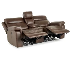 Wellsley Leather Power Reclining Console Loveseat 26 Wellsley Leather Power Reclining Console Loveseat -Broyhill 810469259 1