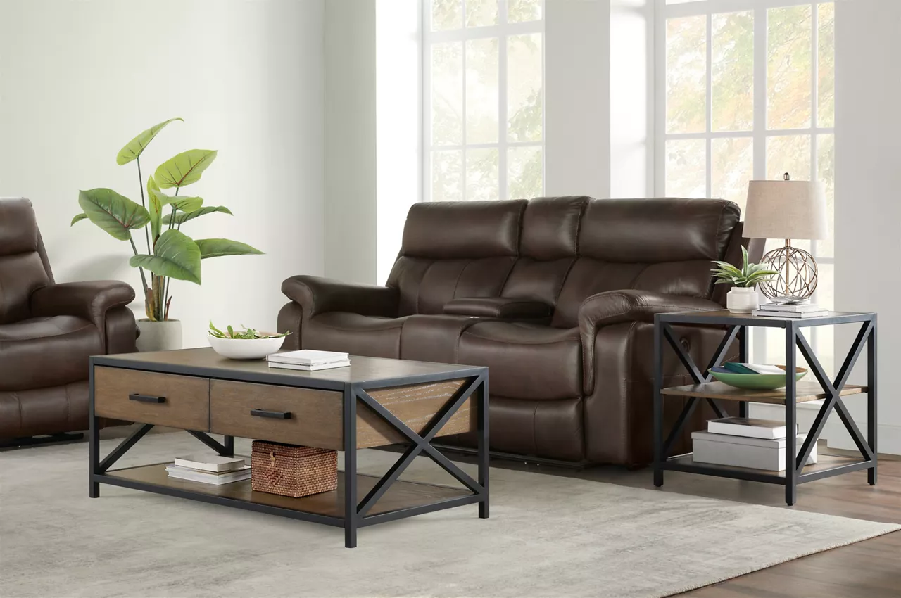 Wellsley Leather Power Reclining Console Loveseat 2 Wellsley Leather Power Reclining Console Loveseat - Image 2