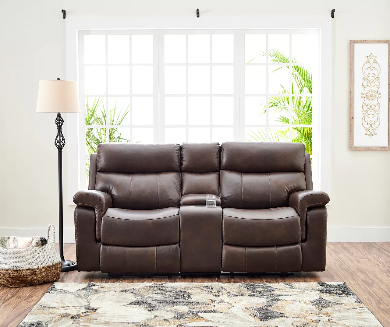 Wellsley Leather Power Reclining Console Loveseat 3 Wellsley Leather Power Reclining Console Loveseat - Image 3