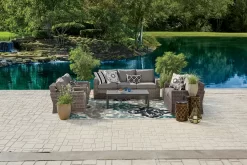 Broyhill Eastlake Teal & Gray Damask Outdoor Area Rug 8 Broyhill Eastlake Teal & Gray Damask Outdoor Area Rug -Broyhill 810497109 1 1