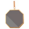 Gold Framed Octagonal Hanging Mirror