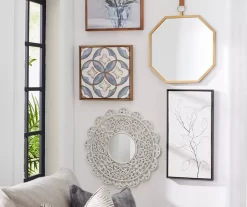 Gold Framed Octagonal Hanging Mirror 10 Gold Framed Octagonal Hanging Mirror -Broyhill 810498693 810498698 810498702 810498695 810498384 1