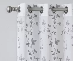 Broyhill Cassandra Floral Sheer Grommet Curtain Panel Pair -Broyhill 810507479 3
