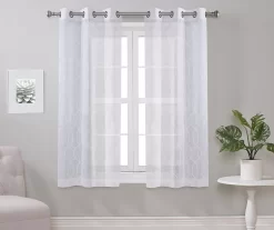 Broyhill Geo Sheer Grommet Curtain Panel Pair -Broyhill 810507512