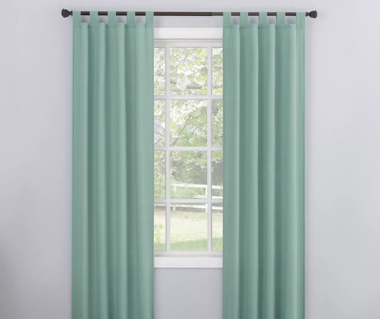 Broyhill Durham Semi-Sheer Textured Tab Top Curtain Panel 1 Broyhill Durham Semi-Sheer Textured Tab Top Curtain Panel