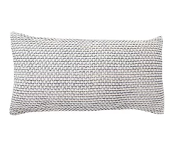 Elijah Blue Textured Throw Pillow