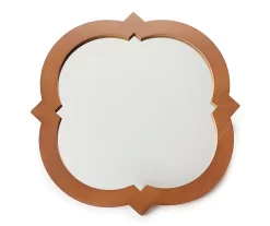 Brown Wooden Wall Mirror