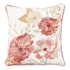 Rust Floral Throw Pillow