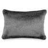 Gray Petals Lumbar Throw Pillow