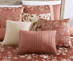 Broyhill Kirkwale Rust Floral Jacquard 8-Piece Comforter Set -Broyhill 810515917 3