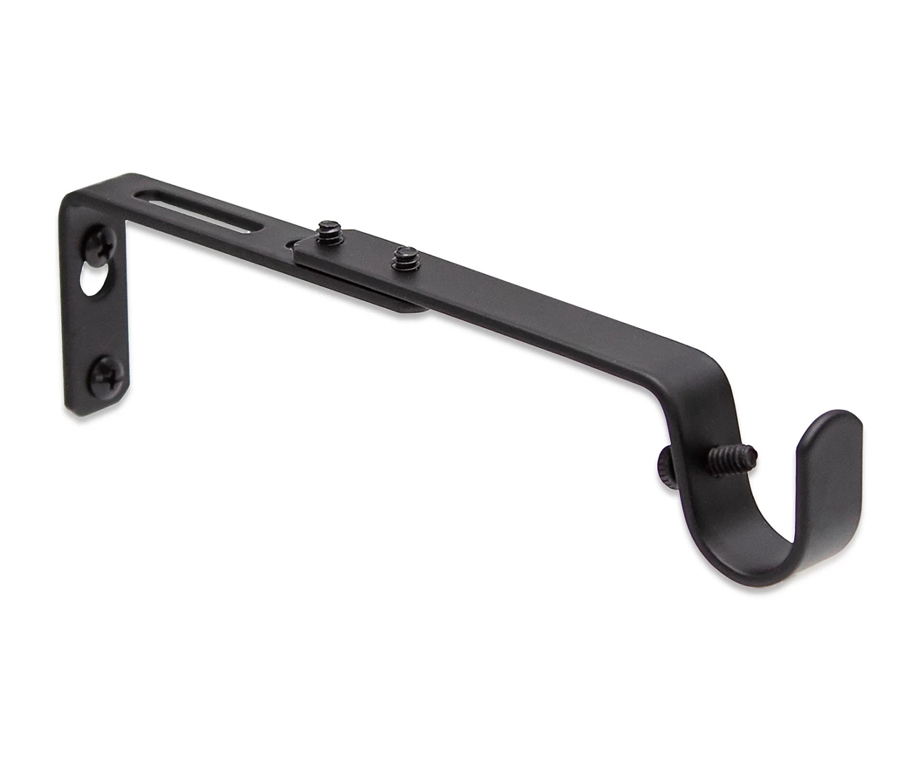 Legacy Black Adjustable Curtain Rod Brackets, 2-Pack 3 Legacy Black Adjustable Curtain Rod Brackets, 2-Pack - Image 3