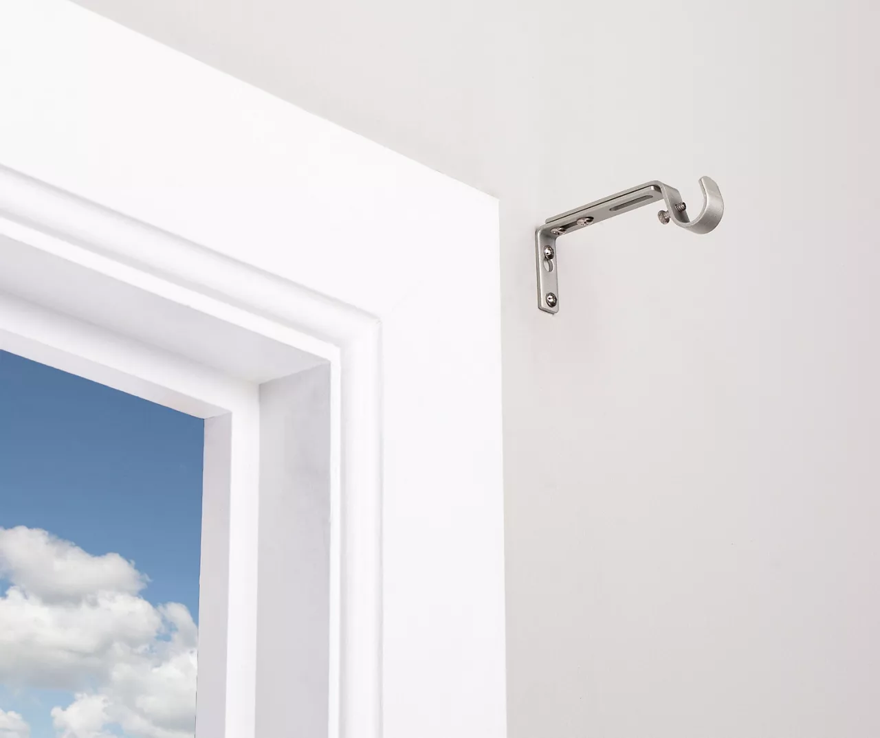 Legacy Satin Nickel Adjustable Curtain Rod Brackets, 2-Pack 3 Legacy Satin Nickel Adjustable Curtain Rod Brackets, 2-Pack - Image 3