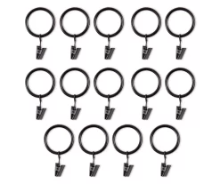 Legacy Brown & Black Curtain Rod Clip Rings, 14-Pack 6 Legacy Brown & Black Curtain Rod Clip Rings, 14-Pack -Broyhill 810524293 3