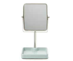 Broyhill 9 Slate Blue Glaze Square Tray Mirror