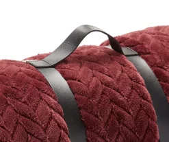 Tawny Port Jacquard Supreme Velvet Queen Blanket 8 Tawny Port Jacquard Supreme Velvet Queen Blanket -Broyhill 810531012 3