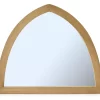 Brown Arched Wall Mirror