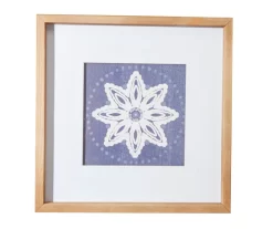 Blue & White Star Framed Print