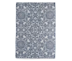 Broyhill Sandpointe Cobalt & Ecru Damask Outdoor Area Rug -Broyhill 810546503 810546507