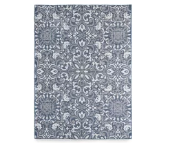 Broyhill Sandpointe Cobalt & Ecru Damask Outdoor Area Rug -Broyhill 810546506