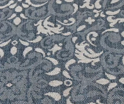Broyhill Sandpointe Cobalt & Ecru Damask Outdoor Area Rug -Broyhill 810546507 810546506 810546505 810546504 810546503 4