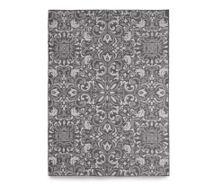 Broyhill Sandpointe Granite & Ecru Damask Outdoor Area Rug