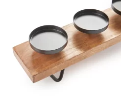 Wood & Metal 5-Tier Pillar Candle Holder 5 Wood & Metal 5-Tier Pillar Candle Holder -Broyhill 810548907 2