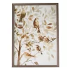 Brown & White Birds In Tree Framed Art Print
