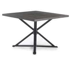 Broyhill Autumn Cove Wood Look Square Steel Patio Dining Table -Broyhill 810553658 1