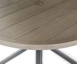 Sandpointe Neutral Steel Round Patio Dining Table 6 Sandpointe Neutral Steel Round Patio Dining Table -Broyhill 810554377 2