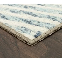 Broyhill Blue & Brown Modern Angles Accent Rug -Broyhill 810557653 1