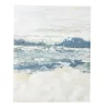 Blue & White Abstract Ocean 1 Wrapped Canvas