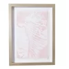 Pink & White Abstract Shell Framed Wall Art