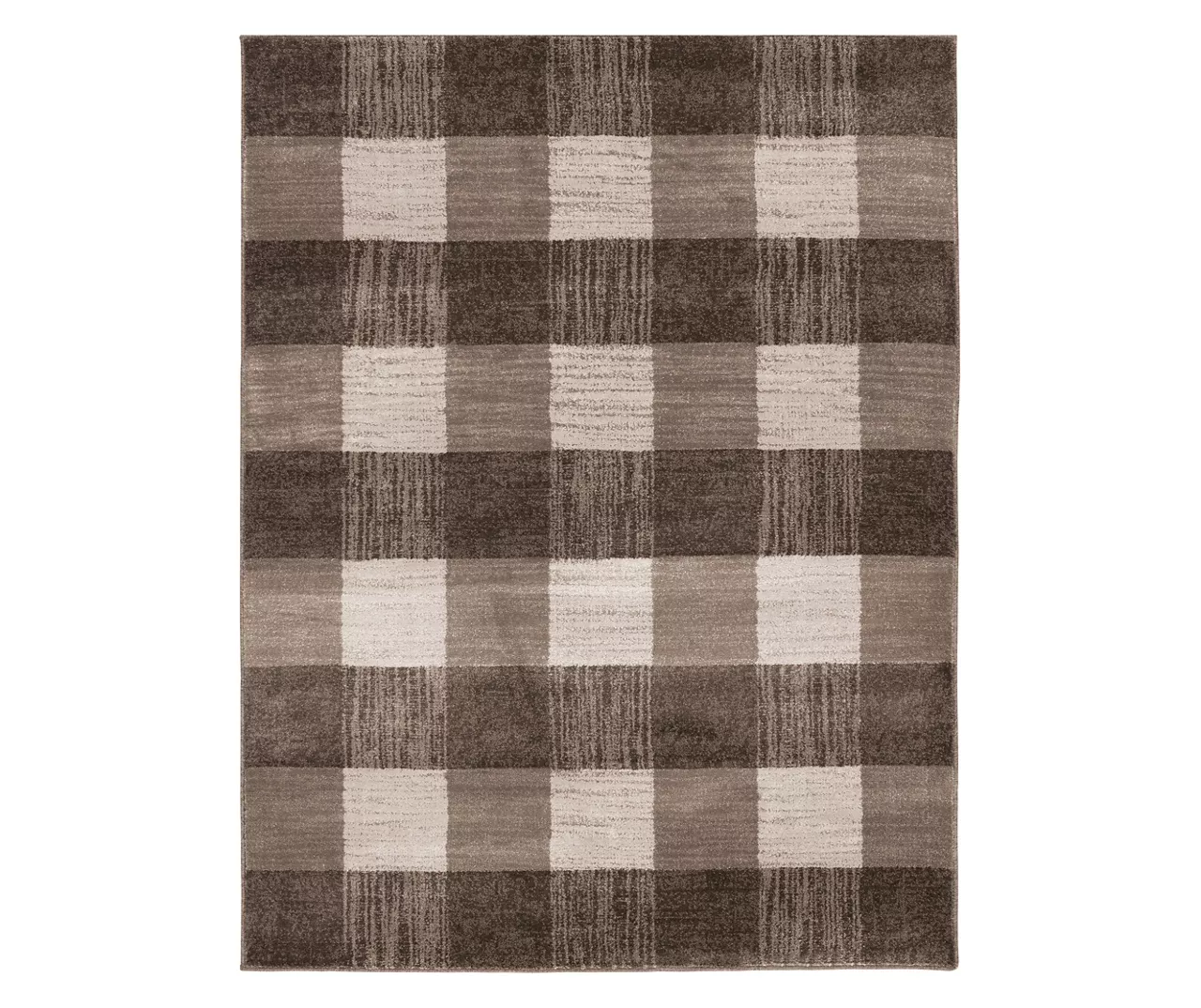 Broyhill Regina Brown & Greige Checkerboard Area Rug 1 Broyhill Regina Brown & Greige Checkerboard Area Rug
