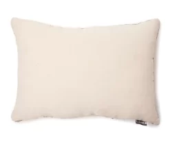 Black & White Knotted Stripe Rectangle Throw Pillow -Broyhill 810565452 1