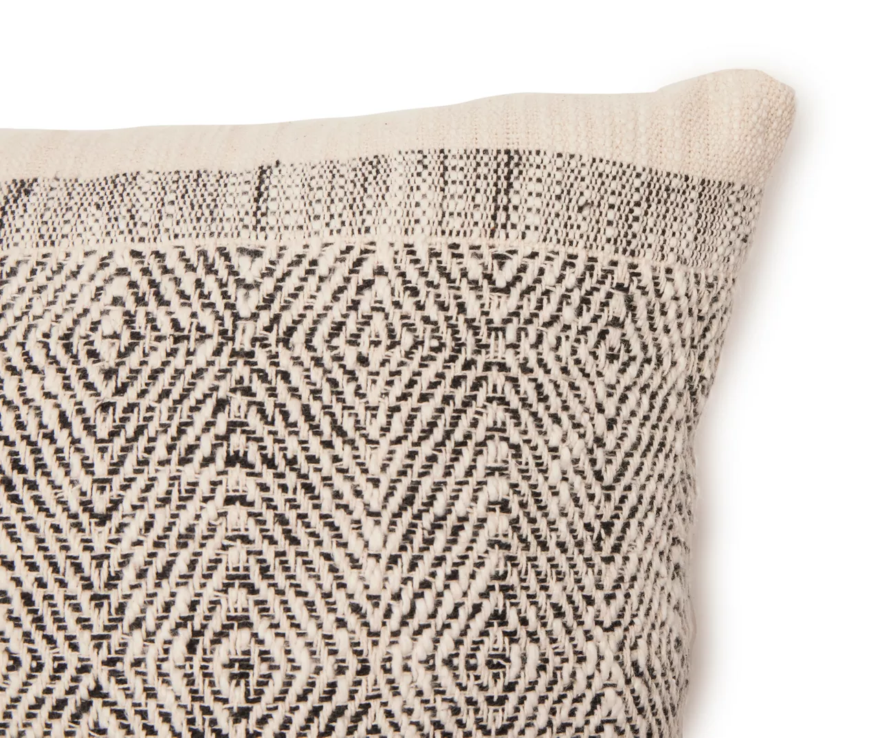 Hawthorne Black & White Geometric Square Throw Pillow 3 Hawthorne Black & White Geometric Square Throw Pillow - Image 3