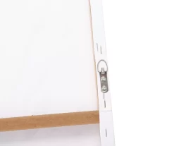 White & Green Embellished Cattail Wrapped Canvas -Broyhill 810567733 810567732 2