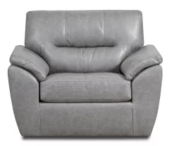 Clifton Ridge Stone Vegan Leather Swivel Chair