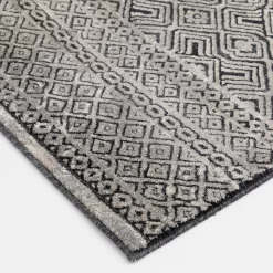 Colin Dark Blue & Whitecap Geometric Area Rug, (8' X 10') -Broyhill 810586497 810586493 810586501 3