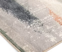 Hadlee Sand, Coral & Green Abstract Area Rug, (5' X 7') -Broyhill 810586500 810586496 810586492 3 2