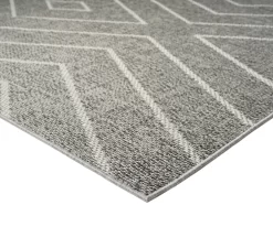 Jani Lagos Gray Geometric Outdoor Area Rug, (5' X 7') 10 Jani Lagos Gray Geometric Outdoor Area Rug, (5' X 7') -Broyhill 810586754 810586755 810586756 A0 4 1