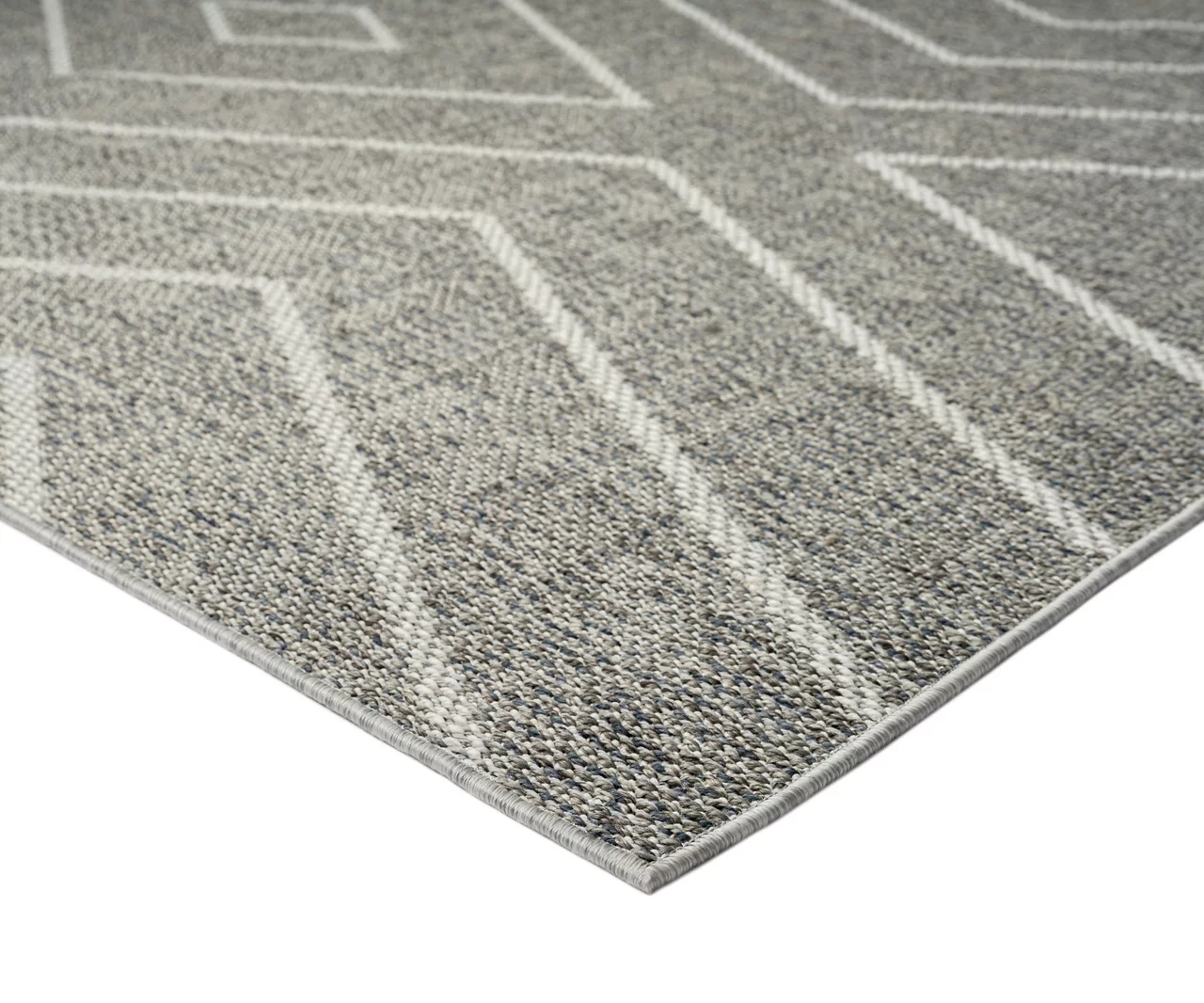 Jani Lagos Gray Geometric Outdoor Area Rug, (5' X 7') 5 Jani Lagos Gray Geometric Outdoor Area Rug, (5' X 7') - Image 5