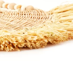 Wild Sedona Raffia & Beads Hanging Wall Fan 7 Wild Sedona Raffia & Beads Hanging Wall Fan -Broyhill 810601626 A8 4