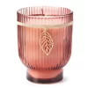 Wild Sedona Spiced Ginger Brown Rib Pedestal Candle, 15 Oz.