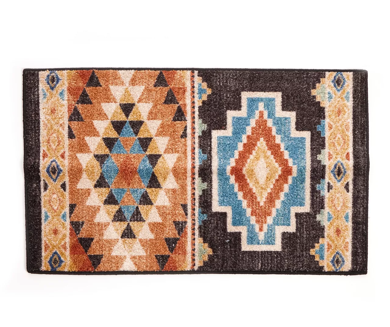 Broyhill Orange & Brown Geometric Accent Rug 1 Broyhill Orange & Brown Geometric Accent Rug